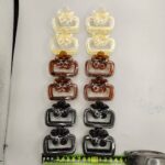 Floral Square Prong-Set Series Flower Square Hair Claw Clip