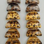 7cm Leopard-spot Pattern, 6 Colors Leopard Spot Six-Color Medium Claw Clip