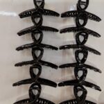 9cm–11cm Glossy Black Claw Clip Glossy Black Hair Claw Clip