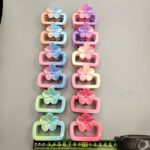 Floral Square Prong-Set Series Flower Square Hair Claw Clip