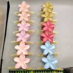 Flower-shaped crisscross claw clip Cross Single-Flower Six Colors