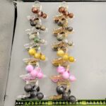 Bead-and-Cube Claw Clip Beaded Square Hair Claw Clip