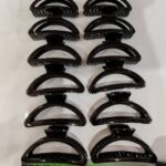 9cm–11cm Glossy Black Claw Clip Glossy Black Hair Claw Clip