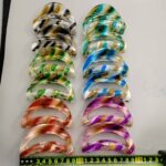 Semicircle claw clip Spray-Dot Square Semicircle Hair Claw Clip
