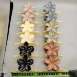Flower-shaped crisscross claw clip Cross Single-Flower Six Colors