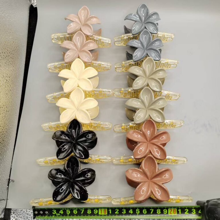 Flower-shaped crisscross claw clip Cross Single-Flower Six Colors