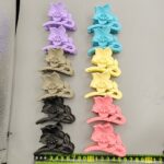 Claw clip Rubber 6-Color Single Flower