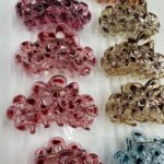 PC plastic claw clip Hollow Three-Flower Elastic Claw Clip