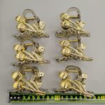 Gold Crisscross Tulip Claw Clip Gold Cross Tulip Hair Claw Clip