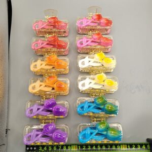 Bright-colored double-flower series claw clip