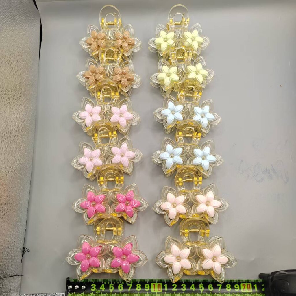 Five-Petal Flower Spring Series Claw Clip Five-Pointed Flower Bright Six Colors
