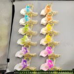 morning glory Colorful Cross Morning Glory Hair Claw Clip